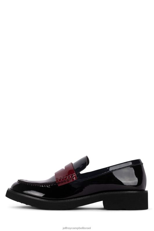 il Jeffrey Campbell לנה לופר ואוקספורד נשים פטנט יין כהה מולטי NN6N61777