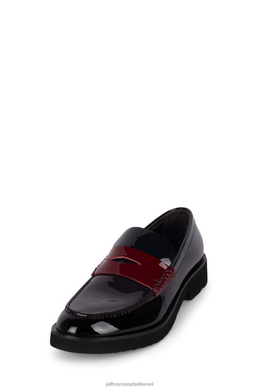 il Jeffrey Campbell לנה לופר ואוקספורד נשים פטנט יין כהה מולטי NN6N61777