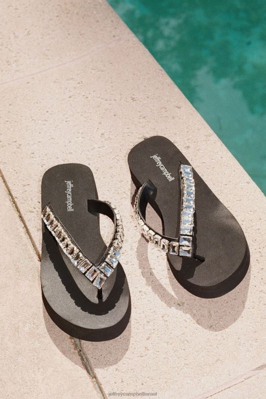 il Jeffrey Campbell אייקונים-ים סנדלים נשים שחור ברור NN6N6181