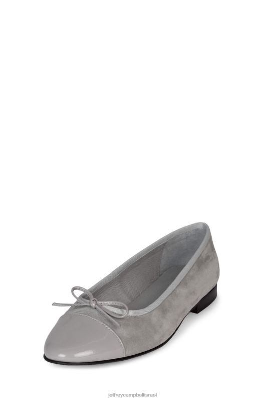 il Jeffrey Campbell ערבסק נעלי בלט נשים משולבת זמש אפור NN6N6190