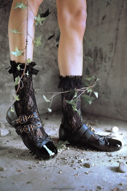 il Jeffrey Campbell בלט נעלי בלט נשים שחור מולטי זהב NN6N6202