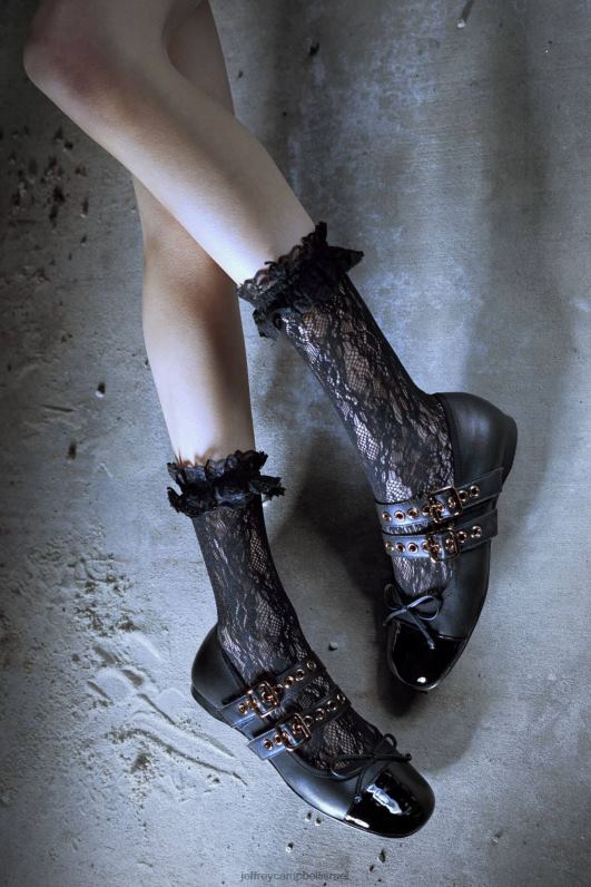 il Jeffrey Campbell בלט נעלי בלט נשים שחור מולטי זהב NN6N6202