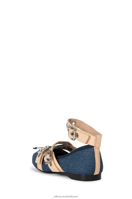 il Jeffrey Campbell כוריאו נעלי בלט נשים ג'ינס כחול טבעי NN6N6211
