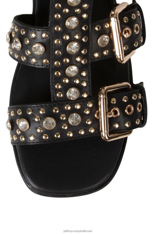 il Jeffrey Campbell רמון סנדל פלטפורמה נשים זהב שחור NN6N6215