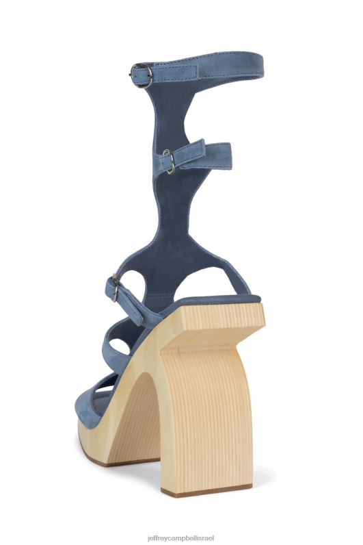 il Jeffrey Campbell יריבים סנדל פלטפורמה נשים זמש כחול טבעי NN6N6218