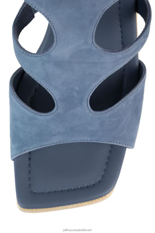 il Jeffrey Campbell יריבים סנדל פלטפורמה נשים זמש כחול טבעי NN6N6218