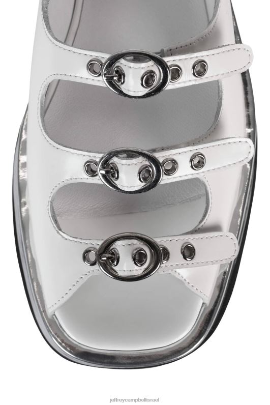 il Jeffrey Campbell אינפרא אדום סנדלים נשים קופסה לבנה כסף NN6N6222