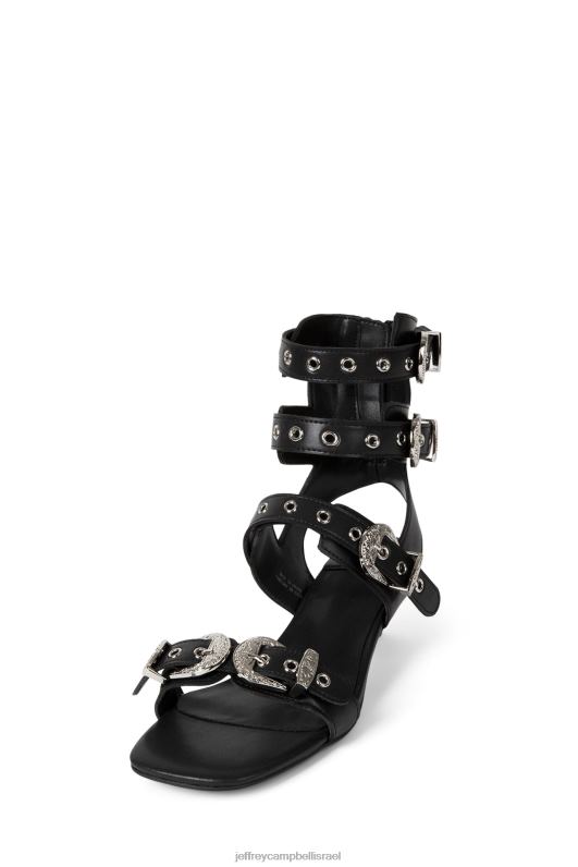 il Jeffrey Campbell אקלקטיקה סנדל עם עקבים נשים כסף שחור NN6N6226