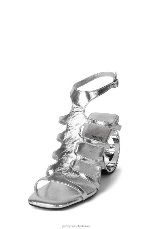il Jeffrey Campbell מעגלים סנדל עם עקבים נשים כסף מתכתי NN6N6230