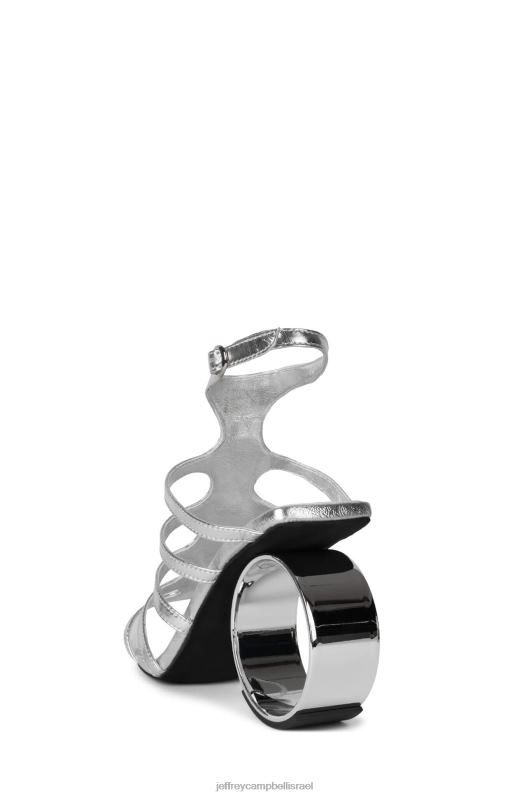 il Jeffrey Campbell מעגלים סנדל עם עקבים נשים כסף מתכתי NN6N6230