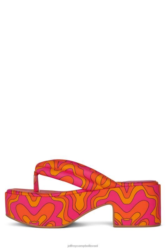 il Jeffrey Campbell לואו סנדל פלטפורמה נשים הדפס רב פוקסיה NN6N624