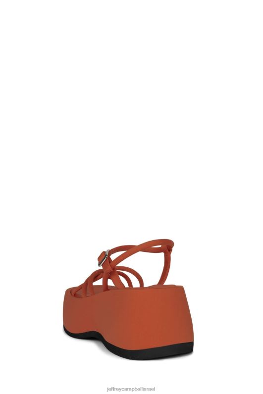 il Jeffrey Campbell זוהר סנדל פלטפורמה נשים ניאופרן כתום NN6N6252