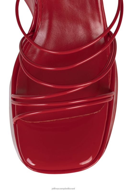 il Jeffrey Campbell רמות סנדל פלטפורמה נשים פטנט אדום NN6N6257
