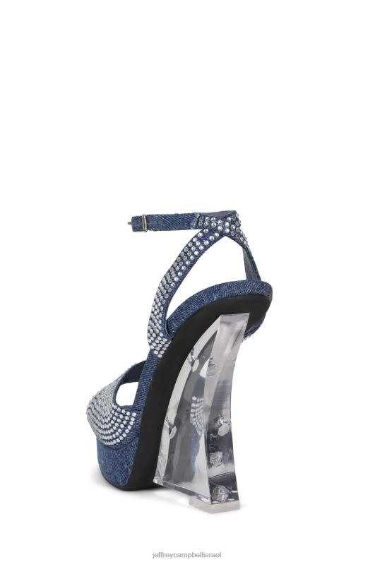 il Jeffrey Campbell מינימום אתחול הדנים נשים כסף ג'ינס כחול NN6N6264