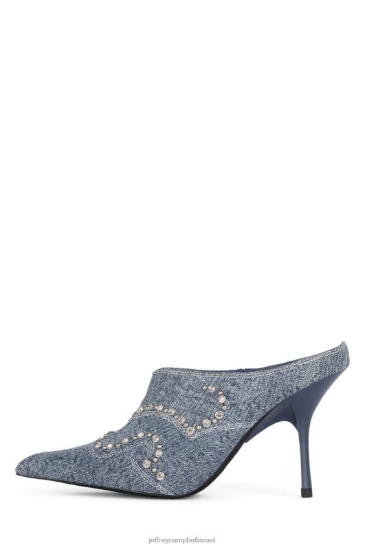 il Jeffrey Campbell לרכוב עליהם אתחול הדנים נשים ג'ינס לשטוף חומצה כחולה NN6N6267
