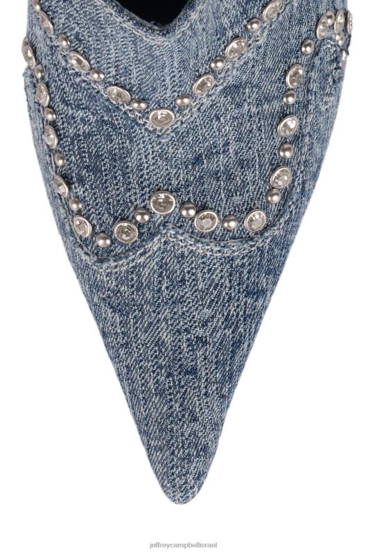 il Jeffrey Campbell לרכוב עליהם אתחול הדנים נשים ג'ינס לשטוף חומצה כחולה NN6N6267