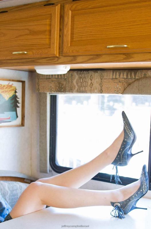 il Jeffrey Campbell יא-הוו אתחול הדנים נשים ג'ינס לשטוף חומצה כחולה NN6N6269