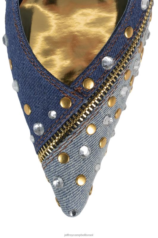 il Jeffrey Campbell תן לי עוד אתחול הדנים נשים מולטי ג'ינס כחול NN6N6270