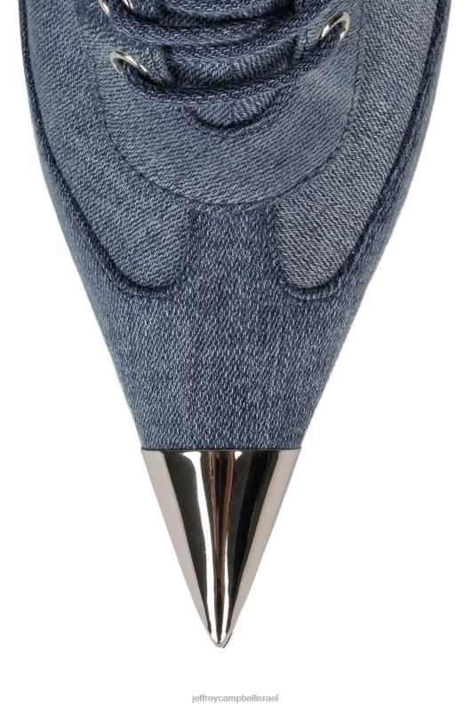 il Jeffrey Campbell תביא את זה מגפי קרסול נשים כסף ג'ינס NN6N6294