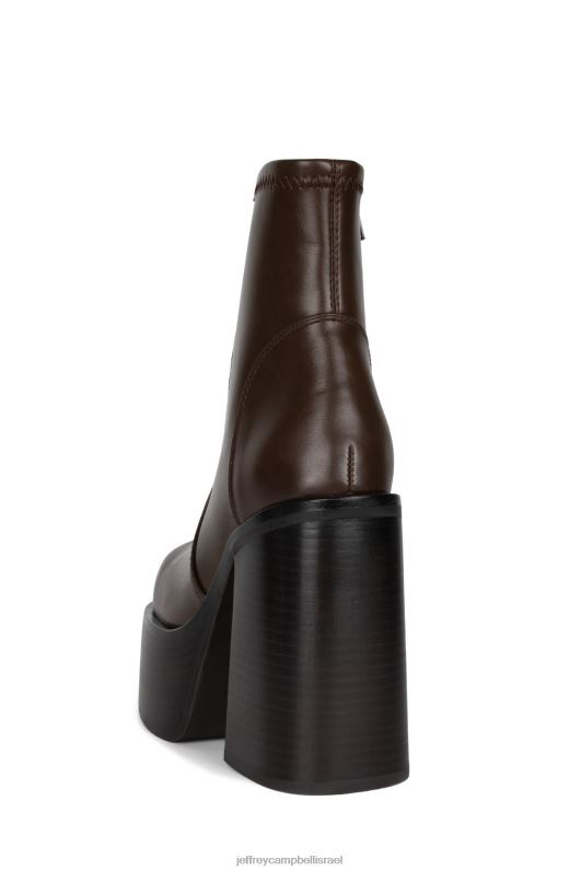 il Jeffrey Campbell זוהרים מגפי קרסול נשים חום כהה NN6N6317