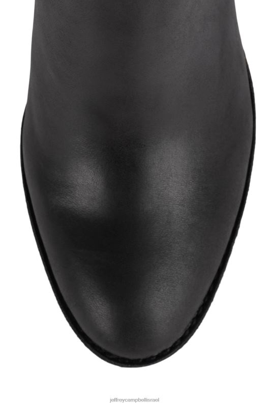 il Jeffrey Campbell רוזלי מגפי קרסול נשים עור שחור NN6N6338