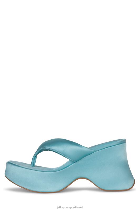 il Jeffrey Campbell טפטוף סנדל פלטפורמה נשים סאטן כחול שמיים NN6N634