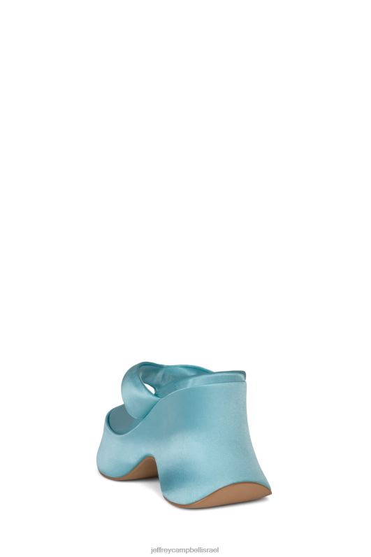 il Jeffrey Campbell טפטוף סנדל פלטפורמה נשים סאטן כחול שמיים NN6N634