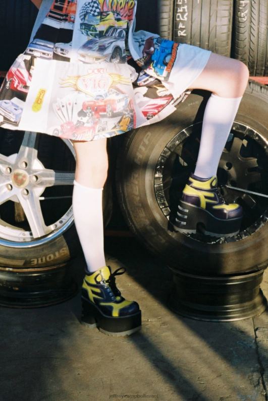 il Jeffrey Campbell סכנות מגפי קרסול נשים לבן שחור NN6N6350