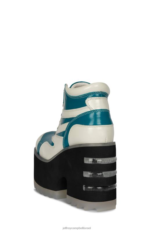 il Jeffrey Campbell סכנות מגפי קרסול נשים לבן כחול NN6N6353