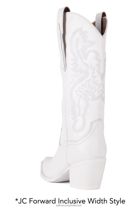 il Jeffrey Campbell יְדִידוּת מגפי קרסול נשים שילוב לבן NN6N6357