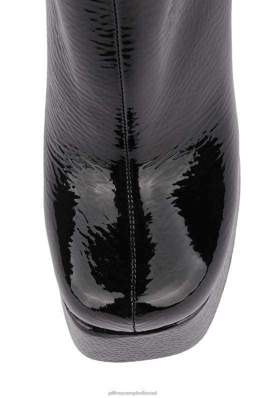 il Jeffrey Campbell אלמנה-נ.ב מגפי קרסול נשים פטנט קמט שחור NN6N6361