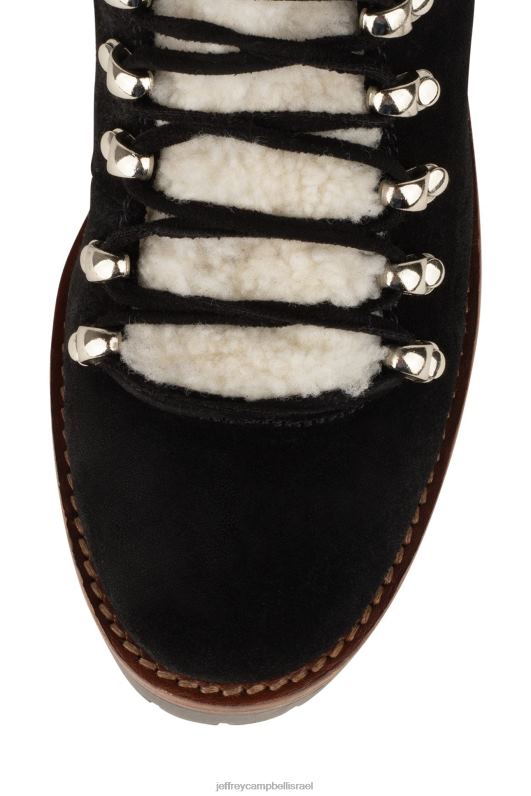 il Jeffrey Campbell גִשׁרוֹן מגפי קרסול נשים שנהב זמש שחור NN6N6367