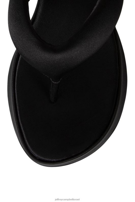 il Jeffrey Campbell טפטוף סנדל פלטפורמה נשים סאטן שחור NN6N637