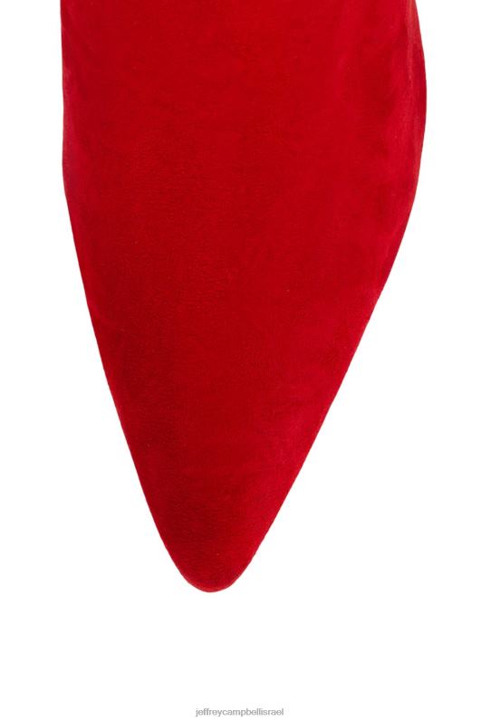 il Jeffrey Campbell דוהר מגפי קרסול נשים זהב זמש אדום NN6N6387