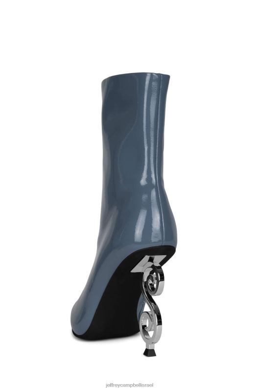 il Jeffrey Campbell מוסאי מגפי קרסול נשים כסף פטנט כחול מאובק NN6N6388