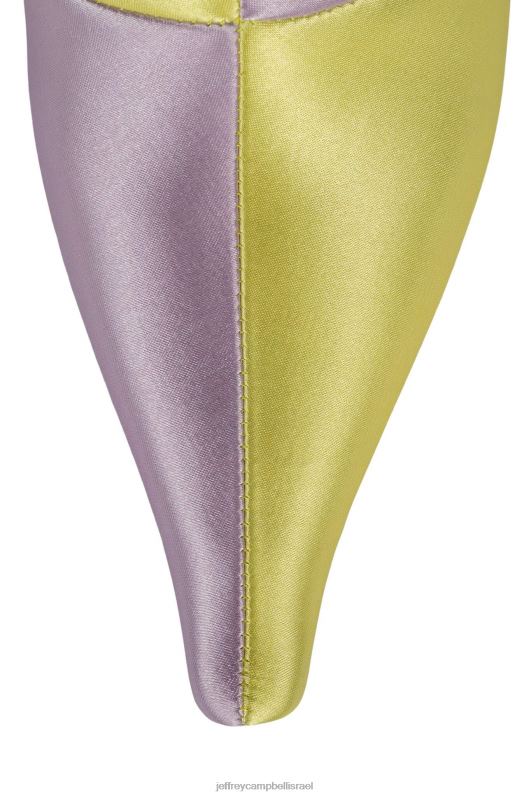 il Jeffrey Campbell אוֹפְּטִיקָה מגפי קרסול נשים סאטן צהוב לילך סאטן NN6N6394