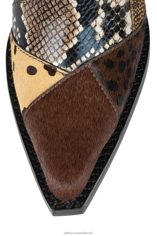 il Jeffrey Campbell החוף המערבי מגפי קרסול נשים מולטי אקזוטי חום NN6N6397