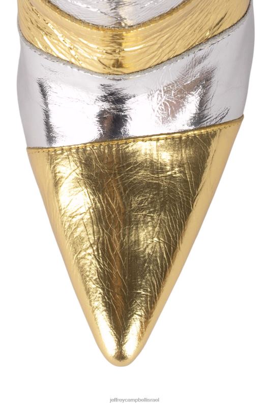 il Jeffrey Campbell מורכבים מגפי קרסול נשים זהב כסף NN6N6421