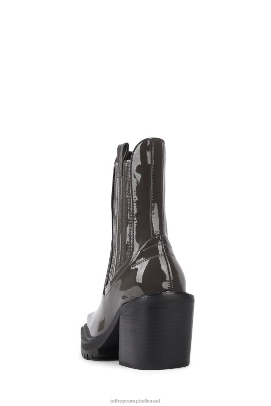 il Jeffrey Campbell דִישׁוֹן מגפי קרסול נשים פטנט אפור NN6N6424