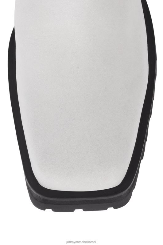 il Jeffrey Campbell אלקינס-בק מגפי קרסול נשים נובוק שנהב NN6N6426