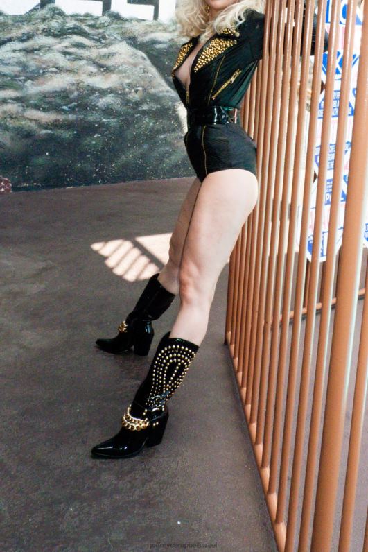 il Jeffrey Campbell אסטפן מגפי קרסול נשים זהב קמט שחור NN6N6427