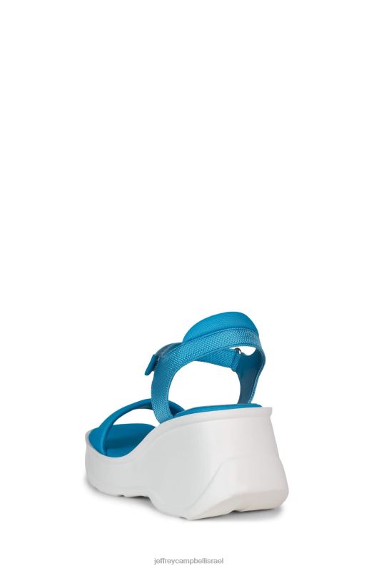 il Jeffrey Campbell מְרוּכָּז סנדל פלטפורמה נשים משולבת כחול לבן NN6N642