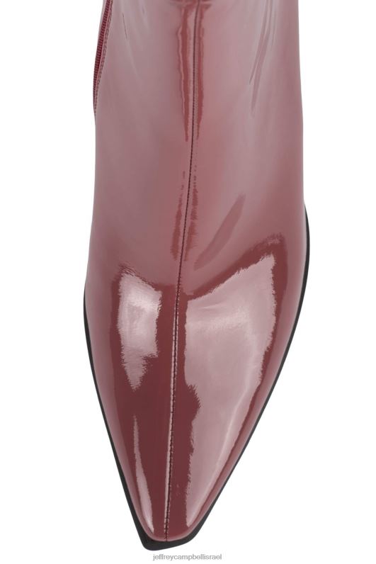 il Jeffrey Campbell לה-סירן מגפי קרסול נשים פטנט של ורד כהה NN6N6434