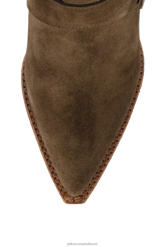 il Jeffrey Campbell טקסני מגפי קרסול נשים זמש חאקי NN6N6440