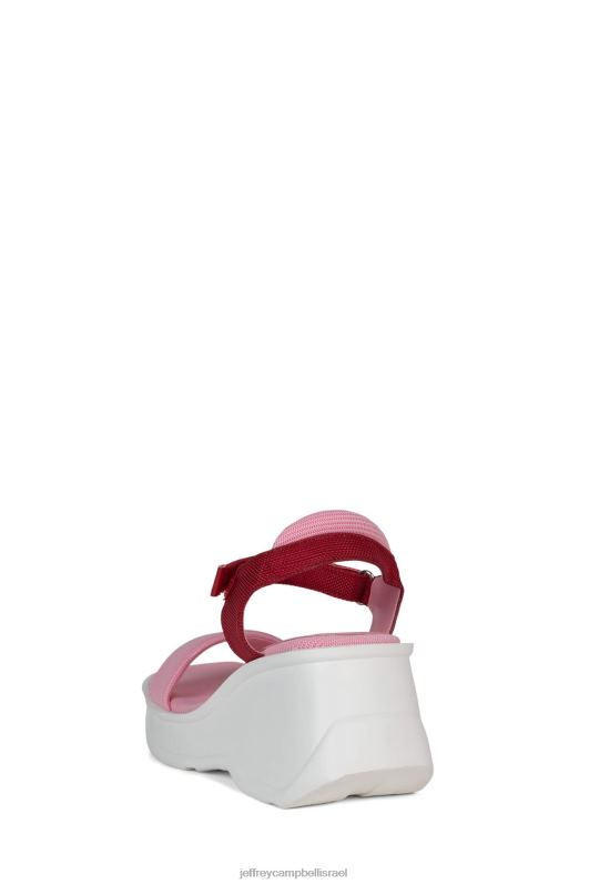 il Jeffrey Campbell מְרוּכָּז סנדל פלטפורמה נשים שילוב ורוד אדום NN6N644