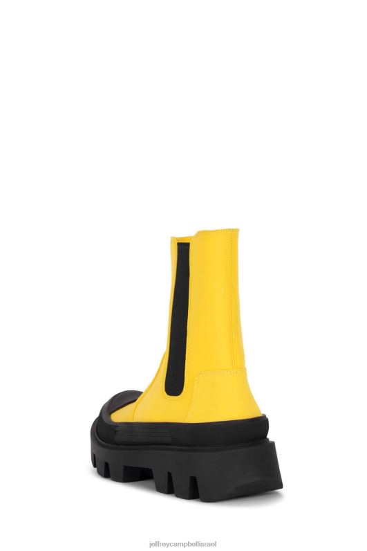 il Jeffrey Campbell בחור קשוח מגפי קרסול נשים צהוב NN6N6461