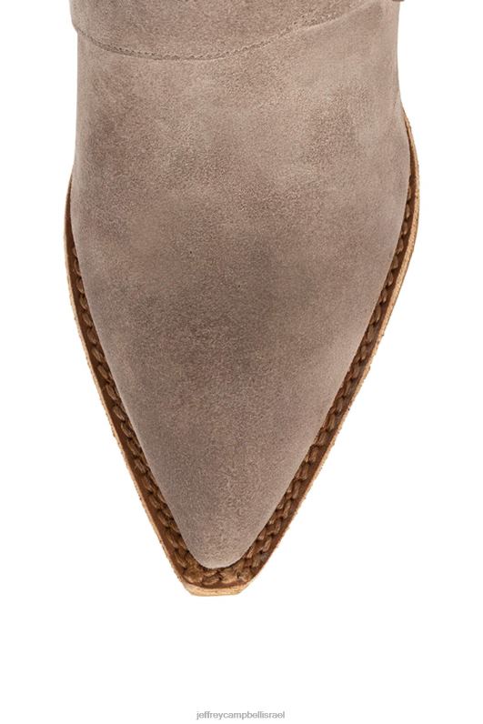 il Jeffrey Campbell טקסני מגפי קרסול נשים זמש חום NN6N6481