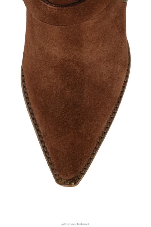 il Jeffrey Campbell טקסני מגפי קרסול נשים זמש קוניאק NN6N6482