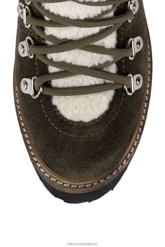 il Jeffrey Campbell או מה מגפי קרסול נשים זמש חאקי NN6N6485