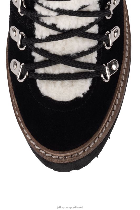 il Jeffrey Campbell או מה מגפי קרסול נשים זמש שחור NN6N6486